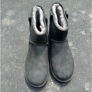Men UGG slip on boots . Brand new never worn black